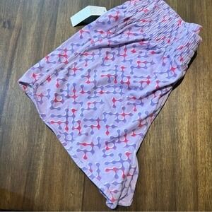 Abound Womens Lounge Shorts Smocked‎ Waist Casual Comfy Purple Patterned Medium
